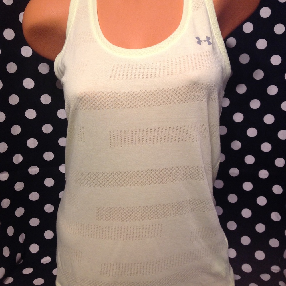 Under Armour Heat Gear Womens Green Tank Top Small!
